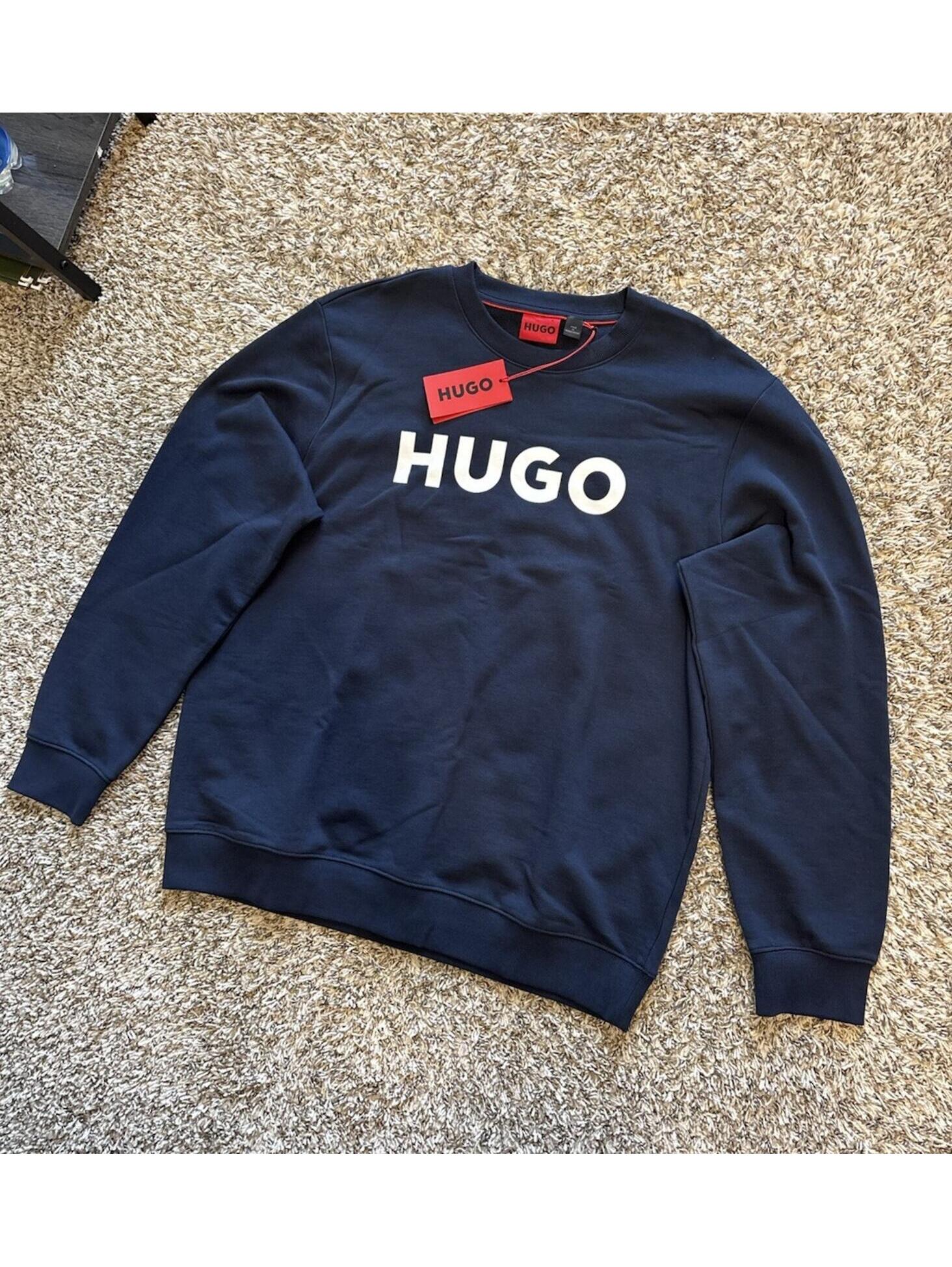 Hugo Boss Crewneck Sweatshirt Long Sleeve Navy Blue Mens Size 2xl Nwt Holy Allee — image 3 of 8
